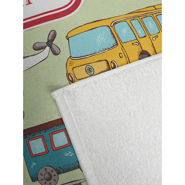 Vintage Transportation Golf Towel - Detail