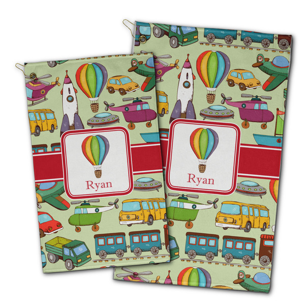 Vintage Transportation Golf Towel - PARENT (small and large)