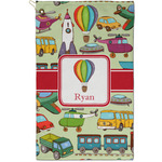 Vintage Transportation Golf Towel - Poly-Cotton Blend - Small w/ Name or Text