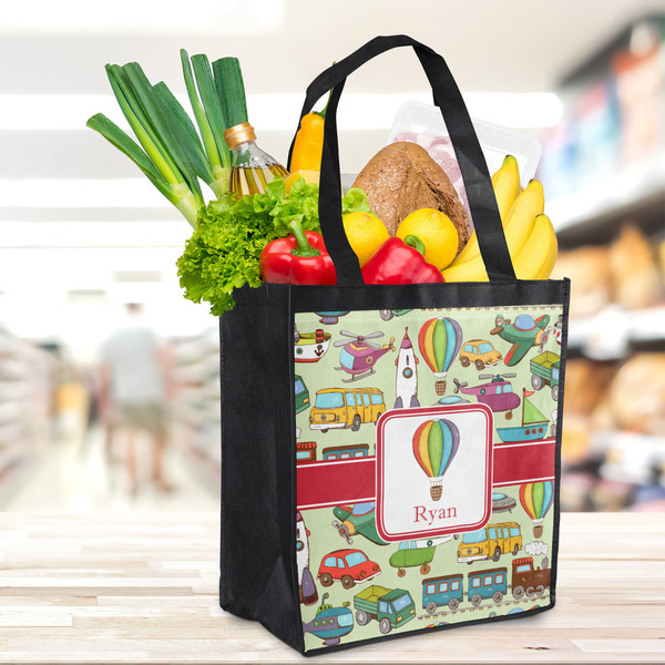 Vintage Transportation Grocery Bag - LIFESTYLE
