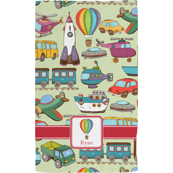 Vintage Transportation Hand Towel (Personalized)