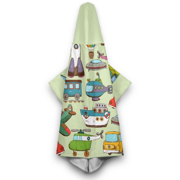 Vintage Transportation Hooded Towel - Hanging