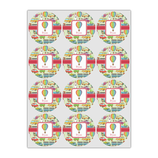 Vintage Transportation Icing Circle - Small - Set of 12