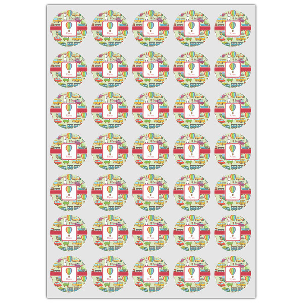 Vintage Transportation Icing Circle - XSmall - Set of 35