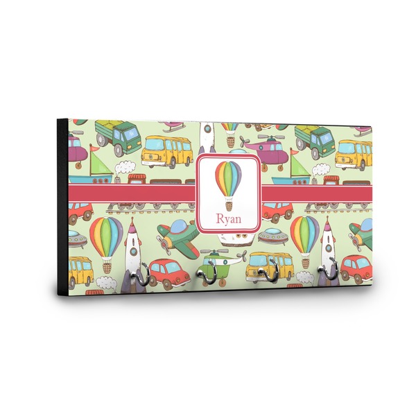 Vintage Transportation Key Hanger - Front View with Hooks