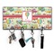 Vintage Transportation Key Hanger w/ 4 Hooks w/ Graphics and Text