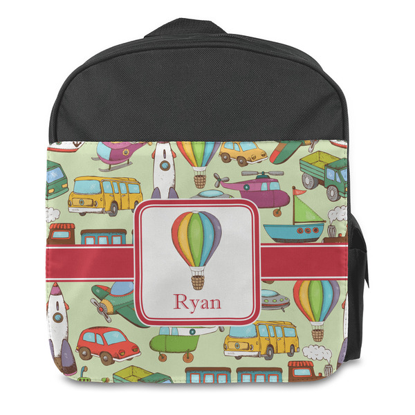 Vintage Transportation Kids Backpack - Front