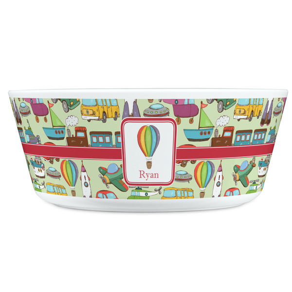 Vintage Transportation Kids Bowls - FRONT