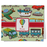 Vintage Transportation Kitchen Towel - Poly Cotton w/ Name or Text