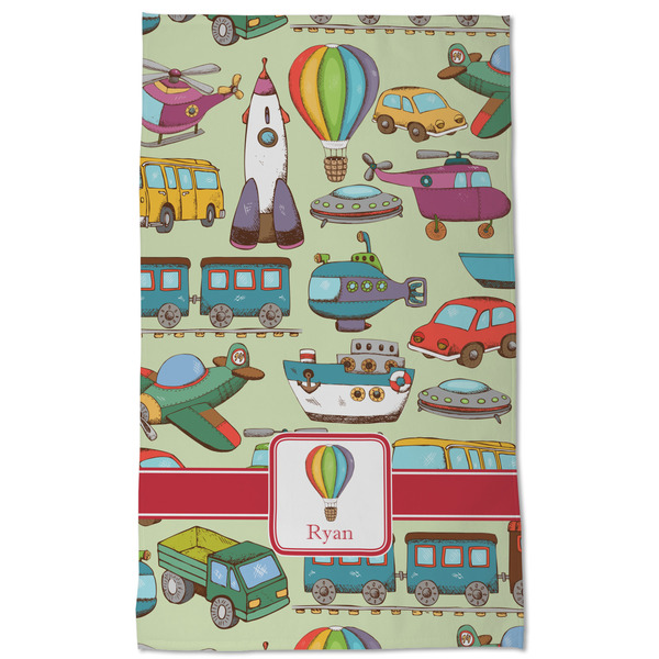 Vintage Transportation Kitchen Towel - Poly Cotton - Full Front