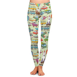 Vintage Transportation Ladies Leggings - Extra Small