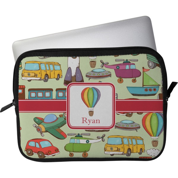 Custom Vintage Transportation Laptop Sleeve / Case - 13" (Personalized)