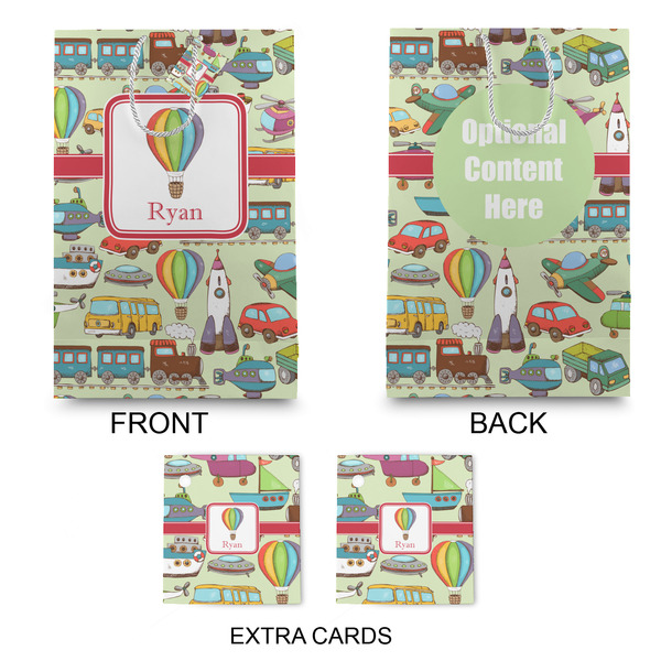 Vintage Transportation Large Gift Bag - Approval