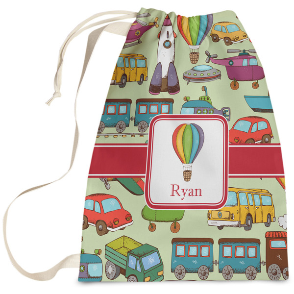 Custom Vintage Transportation Laundry Bag (Personalized)