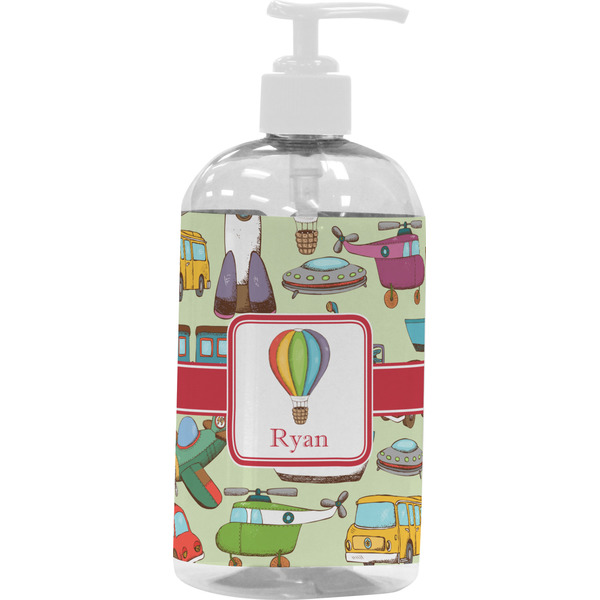 Vintage Transportation Large Liquid Dispenser (16 oz) - White