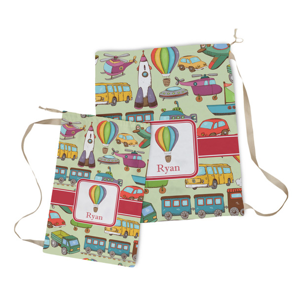 Vintage Transportation Laundry Bag - Both Bags