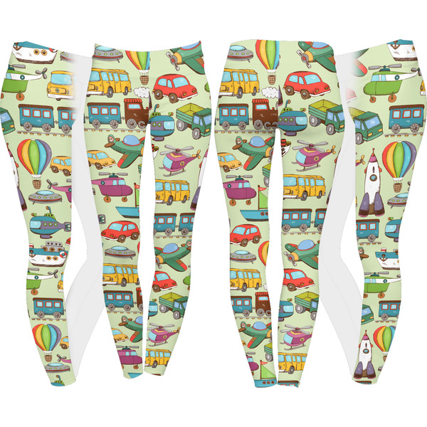 Vintage Transportation Leggings Turn Around - Apvl