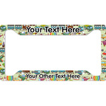 Vintage Transportation License Plate Frame - Style A (Personalized)