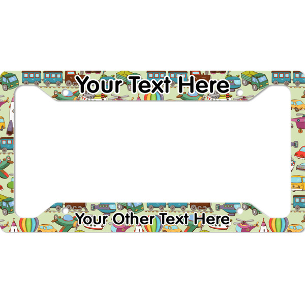 Custom Vintage Transportation License Plate Frame - Style A (Personalized)