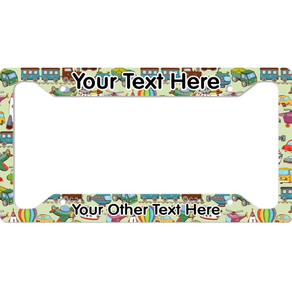 Custom Vintage Transportation License Plate Frame (Personalized)