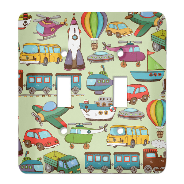 Custom Vintage Transportation Light Switch Cover (2 Toggle Plate)