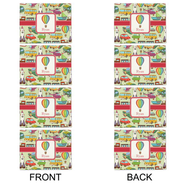 Vintage Transportation Linen Placemat - APPROVAL Set of 4 (double sided)