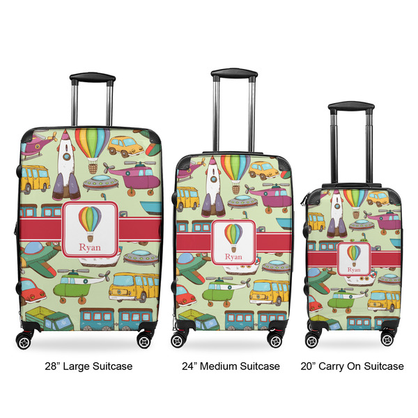 Vintage Transportation Luggage Bags all sizes - With Handle