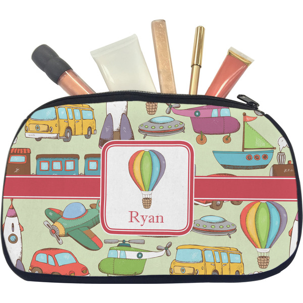 Custom Vintage Transportation Makeup / Cosmetic Bag - Medium (Personalized)