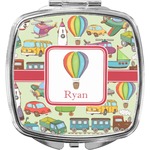 Vintage Transportation Compact Makeup Mirror (Personalized)