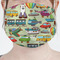 Vintage Transportation Mask - Pleated (new) Front View on Girl