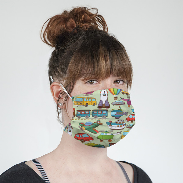 Vintage Transportation Mask - Quarter View on Girl