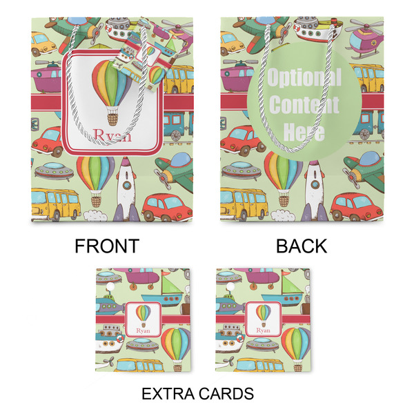 Vintage Transportation Medium Gift Bag - Approval