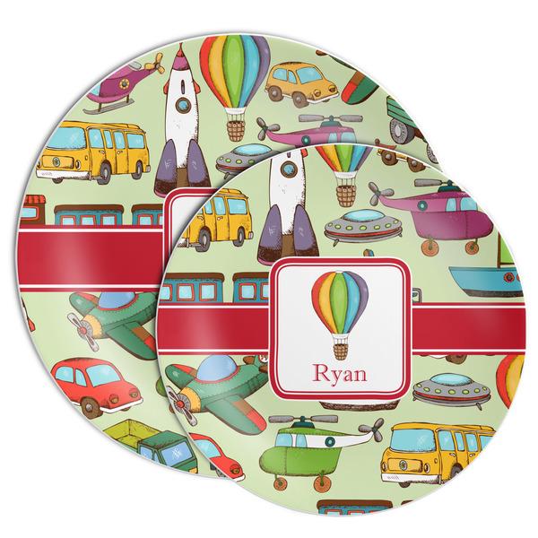 Vintage Transportation Melamine Plates - PARENT/MAIN