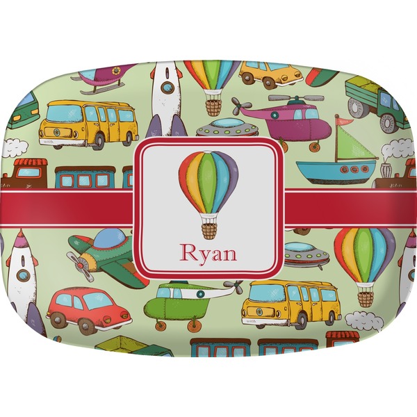 Custom Vintage Transportation Melamine Platter (Personalized)