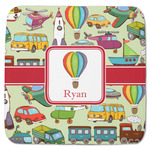 Vintage Transportation Memory Foam Bath Mat - 48"x48" (Personalized)