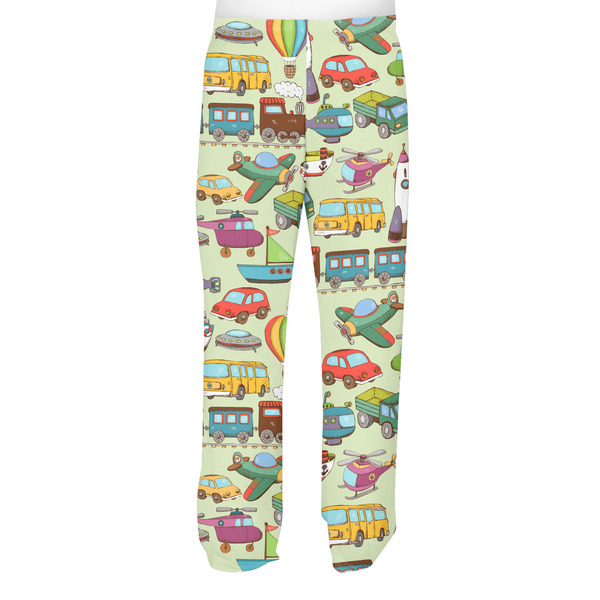 Vintage Transportation Men's Pjs Back - on model