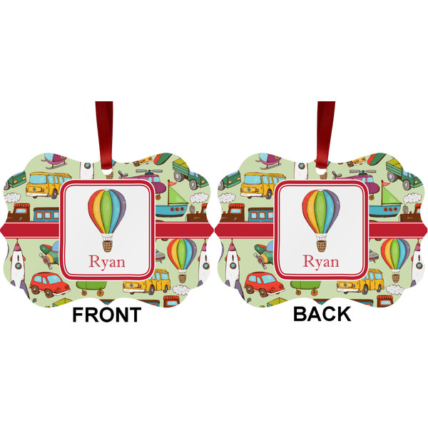 Vintage Transportation Metal Benilux Ornament - Front and Back (APPROVAL)