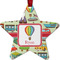 Vintage Transportation Metal Star Ornament - Double Sided w/ Name or Text