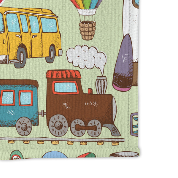 Vintage Transportation Microfiber Dish Rag - DETAIL