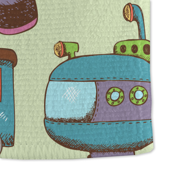 Vintage Transportation Microfiber Dish Towel - DETAIL