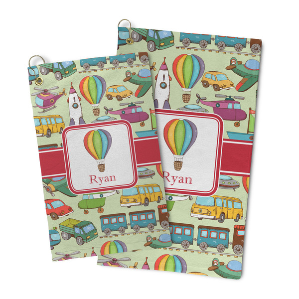 Vintage Transportation Microfiber Golf Towel - PARENT/MAIN