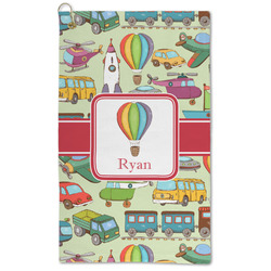 Vintage Transportation Microfiber Golf Towel (Personalized)