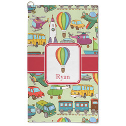 Vintage Transportation Microfiber Golf Towel (Personalized)