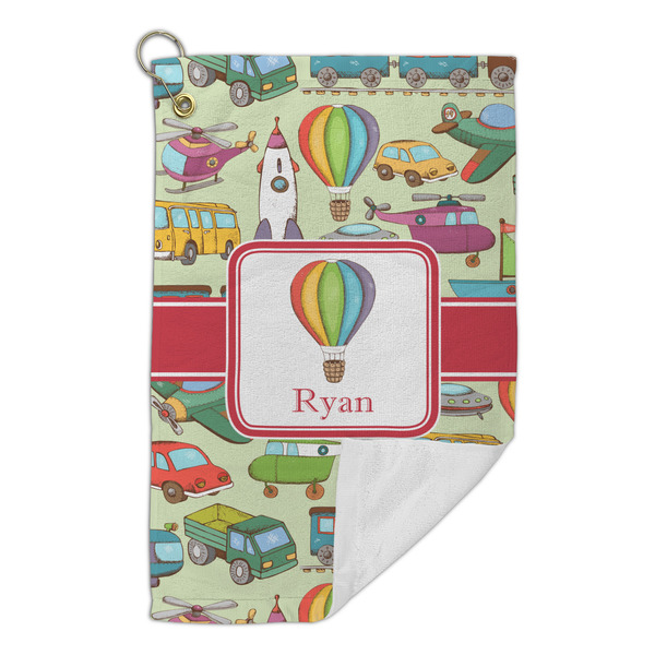 Vintage Transportation Microfiber Golf Towels Small - FRONT FOLDED