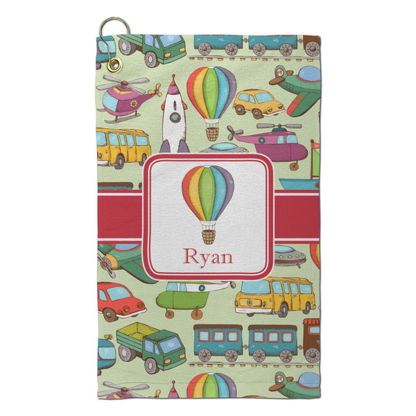 Custom Vintage Transportation Microfiber Golf Towel - Small (Personalized)