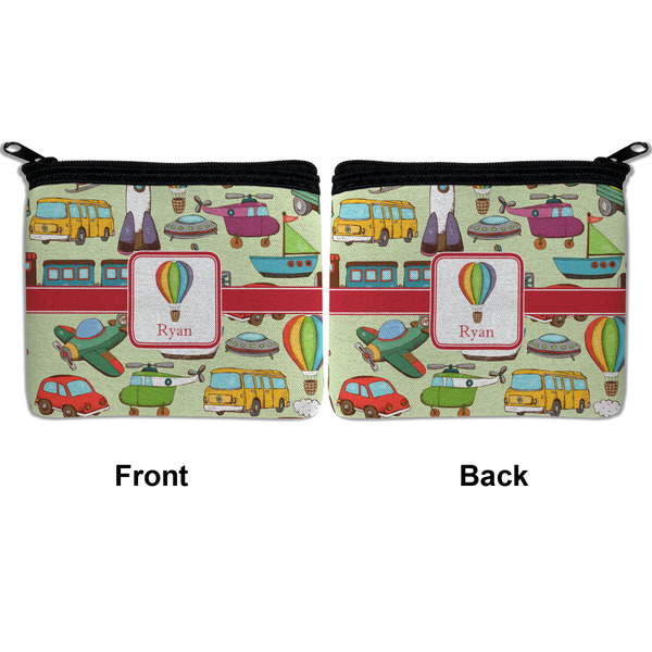 Vintage Transportation Neoprene Coin Purse - Front & Back (APPROVAL)