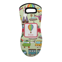 Vintage Transportation Neoprene Oven Mitt w/ Name or Text