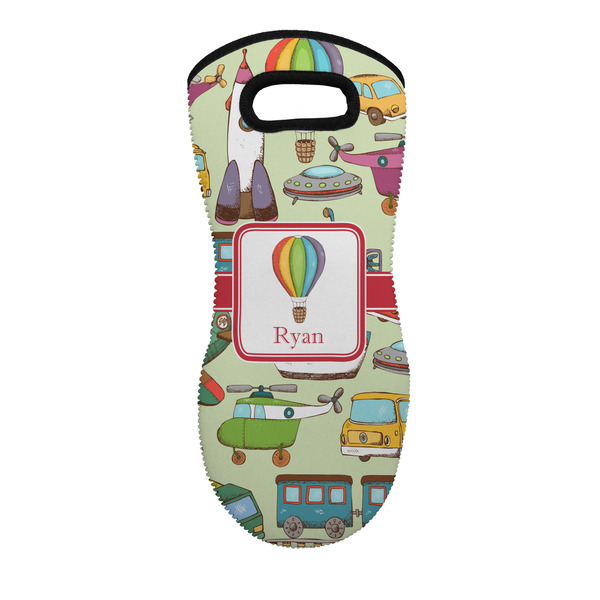 Custom Vintage Transportation Neoprene Oven Mitt - Single w/ Name or Text