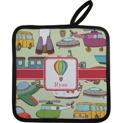 Vintage Transportation Pot Holder w/ Name or Text