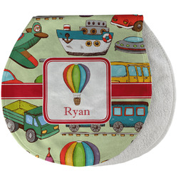 Vintage Transportation Burp Pad - Velour w/ Name or Text